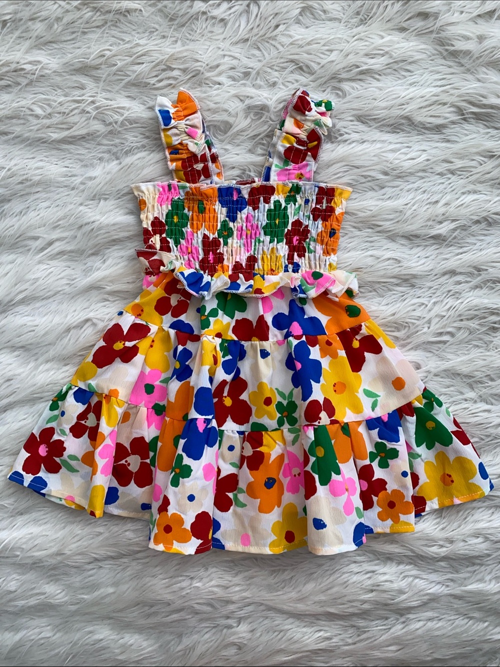 Baby Sara | Floral Tiered Smocked Sundress